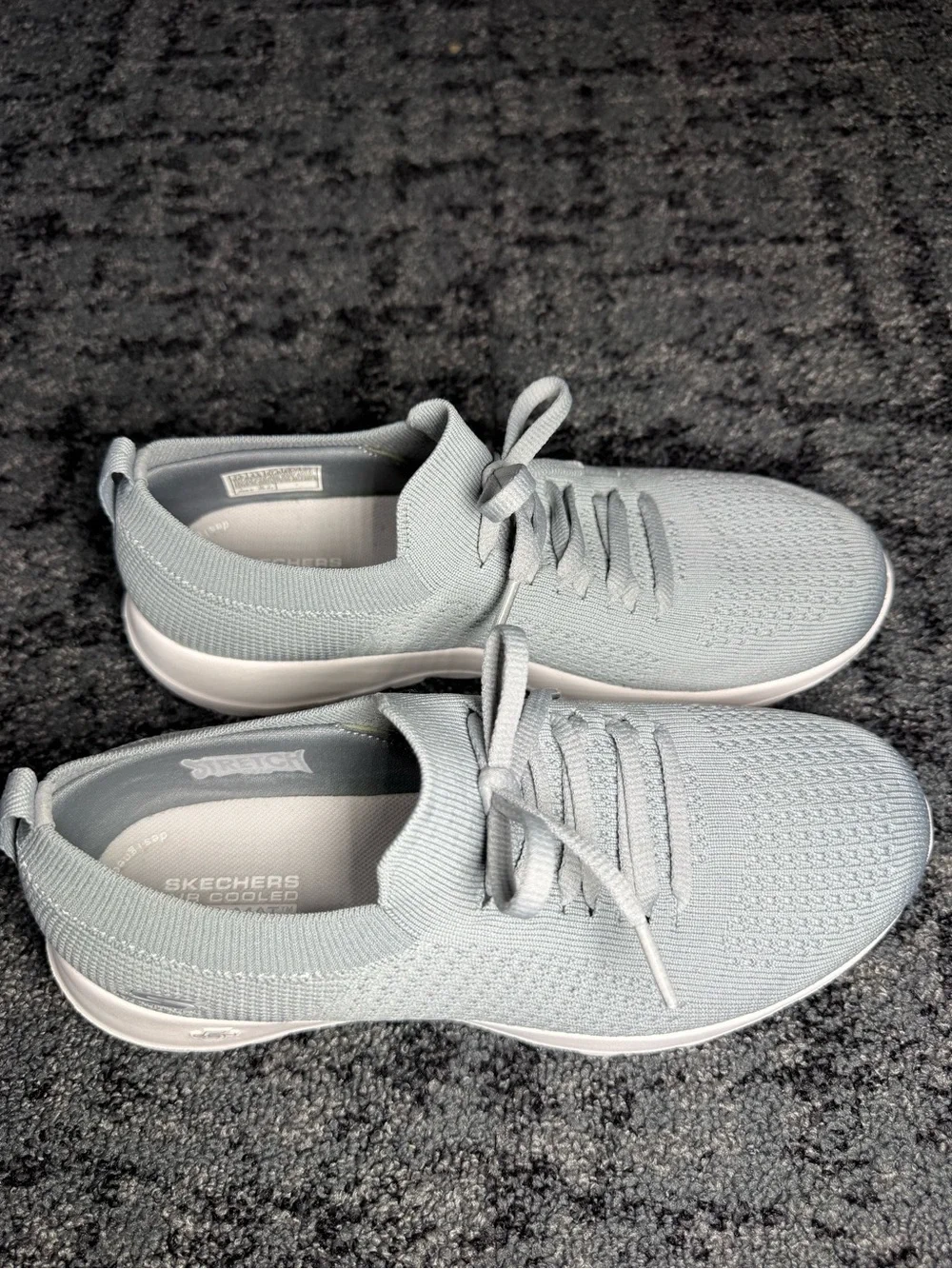 Skechers Performance Women's Go Walk Joy Faux Tie Slip-On Sneaker Shoes Size 7.5